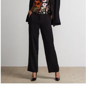 New York & Company Black High Rise Wide Leg Pant